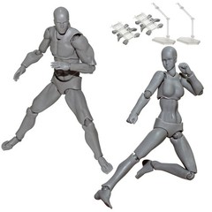 Body Kun Artist Manikin Figure Drawing Pose Tool – 5.5″ PVC Art Model