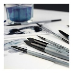 Professional watercolor Brush set, Round Brush, Linner, Travel, make your set