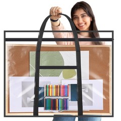 Huhumy Large Art Portfolio Case 48″ x 36″ Poster 48 x 36 inches, Black