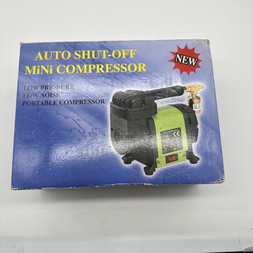Auto Shut-off Mini Compressor Portable For Air Brush Nails With Hose