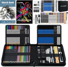 82 Pack Drawing Sketching Kit, Pro Art Supplies with Sketchbook, Include Tutoria