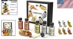 Fast-Drying Liquid Leaf Paint Set: Gold, Silver, Bronze & More (0.68 fl oz Each)