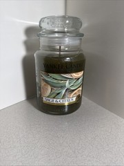 Yankee Candle Sage & Citrus Scented, Classic 22oz Large Jar Single Wick – New