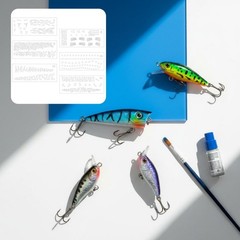 Lure Painting Template PVC Lure Painting Stencil Clear for Anglers