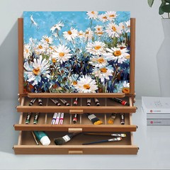 Adjustable Storage Box Easel,Painting Board Stand with Drawers,Storage Box Easel