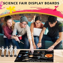 HAUTOCO 3 Pcs Small Trifold Poster Board 21 x 14 inches Tri Fold Presentation…