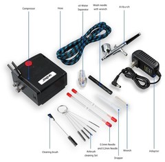 Professional Mini Airbrush Kit with Portable Compressor – Perfect for Paintin…
