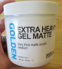 Extra Heavy Gel Matte by GOLDEN 16 fl. oz. Jar, Professional Acrylic Gel Medium,