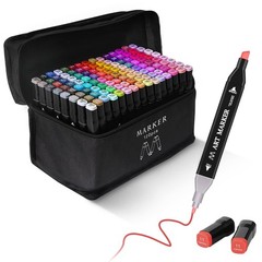 Banral 120 Colors Alcohol Markers, Premium Dual Tip Alcohol Based Art Markers Se