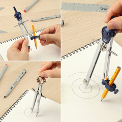 – Professional Geometry Set, 15 Pcs, Geometry Kit for Artists and Students, Geom