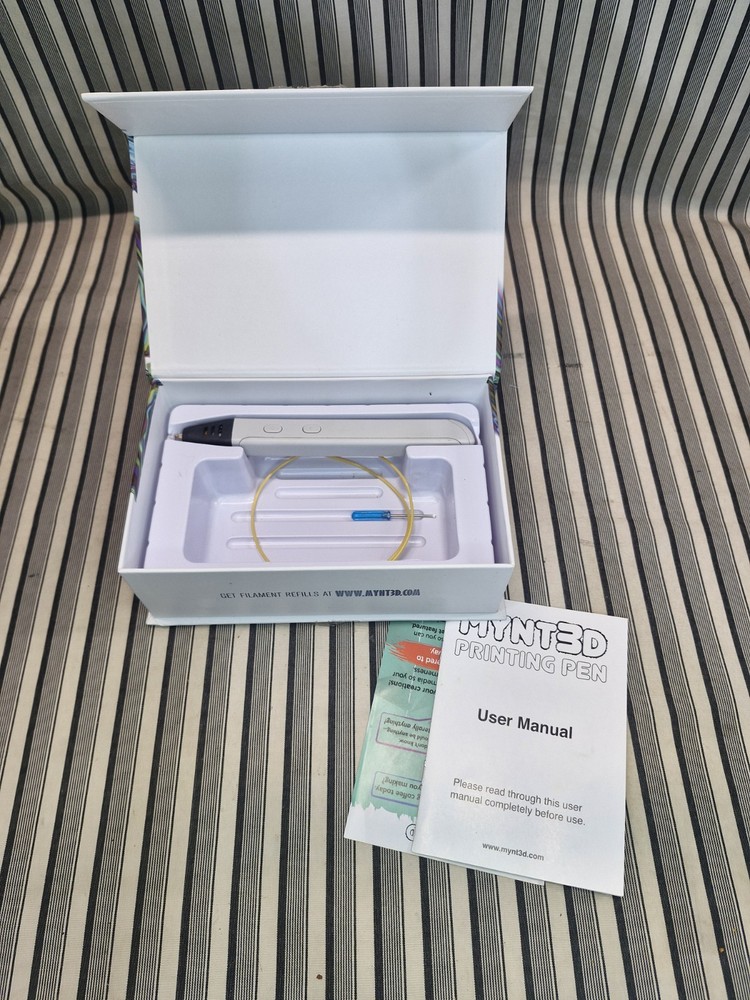 MYNT3D PRO 3D Printing Pen w/Box Manual Untested (No Power Cord) Sold As-Is