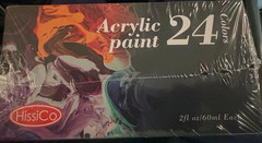 2 SET HissiCo Multicolor Acrylic Paint OF 24 COLORS EACH