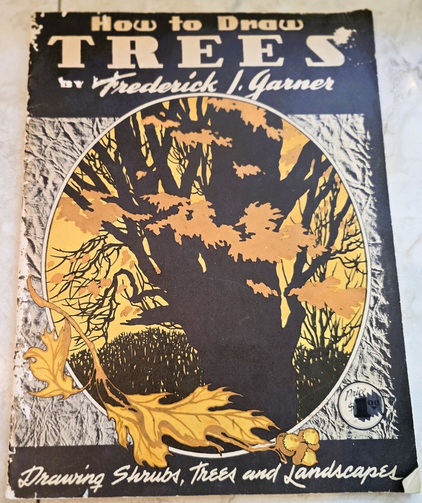 How to Draw Trees Vintage Walter Foster Art Book 1950s Frederick Garner