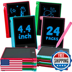 24 Pack 4.4 Inch Mini LCD Writing Tablet for Kids, Erasable and Reusable Toddler