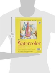 Strathmore 300 Series Watercolor Paper Pad, Tape Bound, 9×12 9×12, White