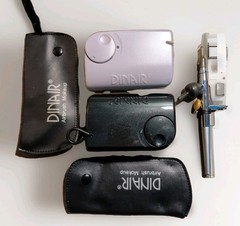 Dinair Airbrush Makeup Kit 2 Mini Compressors Stylus Gun Pouches & Clear Travel