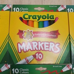 Crayolas Markers 10 Classic Colors Lot Of 6 Packs Preferred By Teachers
