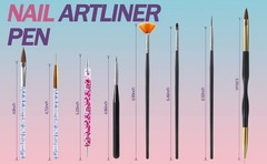 31pcs Nail Art Brushes, Nail Art Tool Set, Dotting Tools, Dust Brush, Striping..