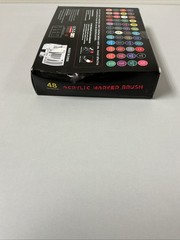 Water Based Acrylic Paint Markers 48 Colors Soft Brush Tip G106