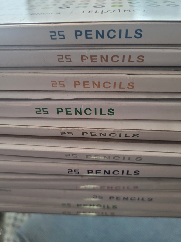 FELISSIMO 500 Colored Pencils Collection 25 x 20 Cases Set Used Japan