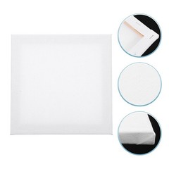5Pcs White Blank Wooden Canvas Panels for Painting Acrylic and Oil Art Projects