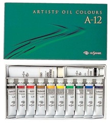 Kusakabe Professional Oil Paint Set 12 Colors A-12 20ml