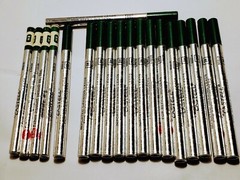 19 A.W. Faber Castell Germany 9030 Pencil Lead HB 3H 6H FULL SILVER TUBES LOT