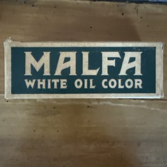 Malfa Oil Color White 1 1/2 x 6 1/2 Vtg but New