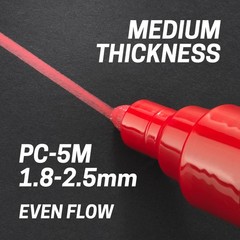 uni POSCA PC-5M Water-Based Paint Markers, Reversible Medium Tip (1.8-2.5mm),…