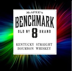 MCAFEE’S BENCHMARK OLD NO. 8 BRAND WHISKEY LOGO AIRBRUSH, PAINT ART STENCIL