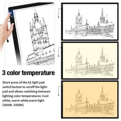 Zocelight A1(35.4”x 23.6”) Large Rechargeable Light Pad for Diamond Black