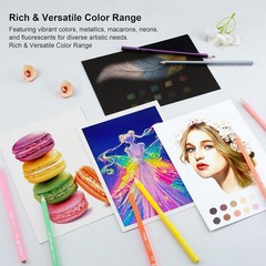 New Colored Pencils 24/72/80 Count Color Pencil Set for Adult Coloring Books So