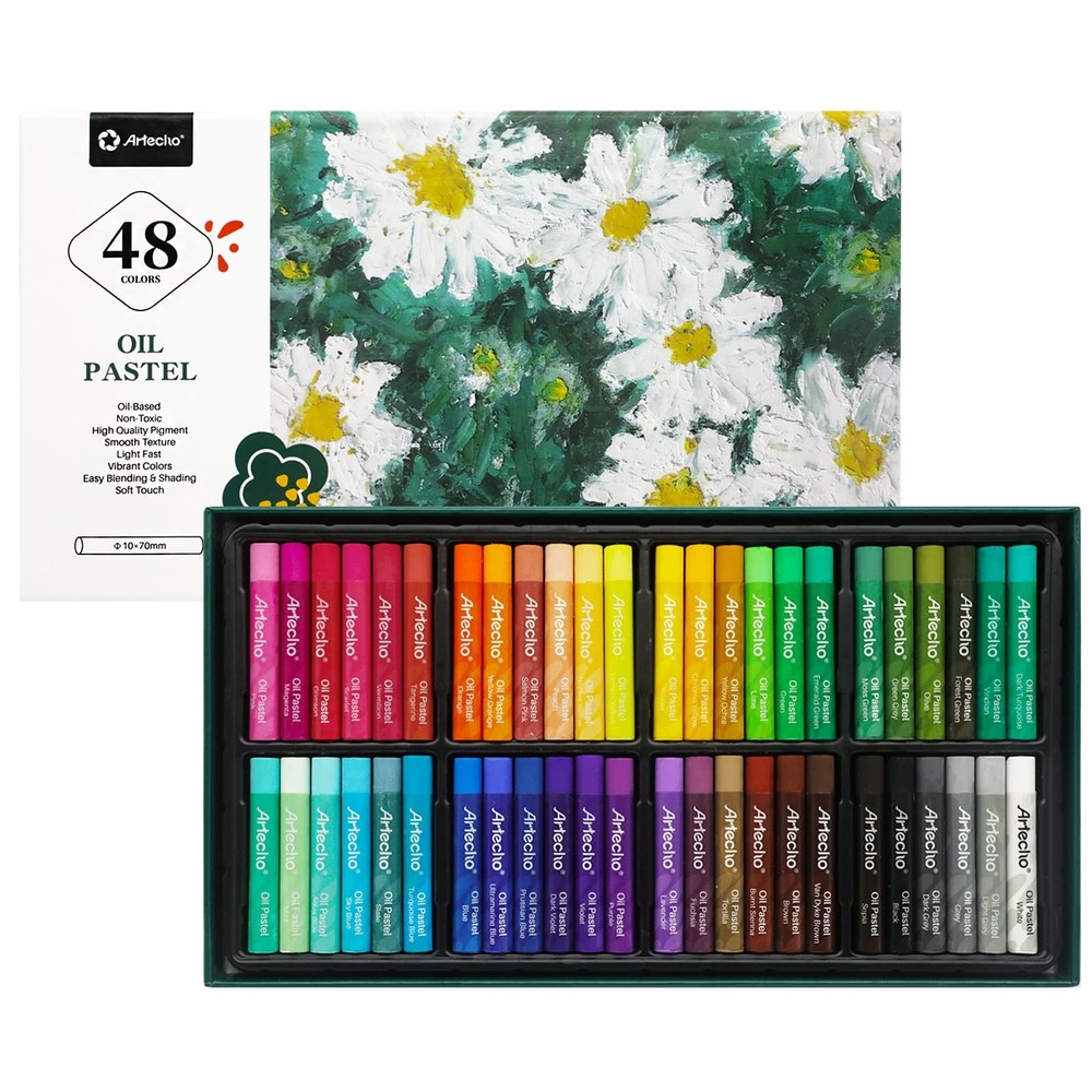 Oil Pastels Set of 48 Colors (10 x 70 mm)