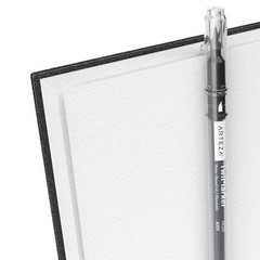Arteza Sketchbook | Spiral-Bound Hardcover | Black | 5.5 x 8.5” – Pack of 3