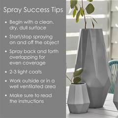 Krylon K02726007 Gloss Vintage Gray Fusion All-in-1 Spray Paint 12oz.(Pack of 6)