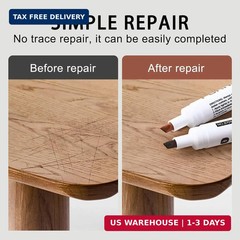 BOPOVA Furniture Markers Touch Up, Scratch Repair Kit, 3 Color Wood Markers for