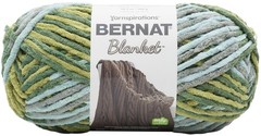 Bernat Blanket Forest Yarn, 10.5oz, 220yd, Super Bulky, Sage, Pack of 2