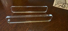 100 pack 5″ L x 1″ W x 1/4″ Thick Clear Acrylic Name Plate or Keychain Blanks