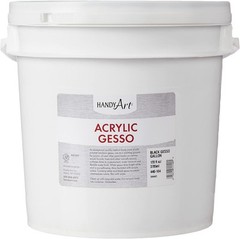 Handy Art Student Acrylic Gallon, Black 128 Fl Oz (Pack of 1), Gesso