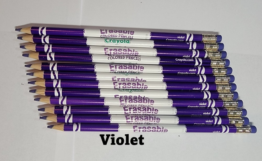 Crayola erasable colored pencils bulk 12 VIOLET