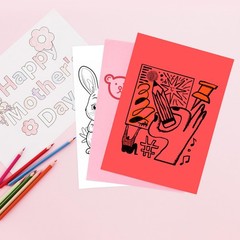 M&G 100 Sheets Red Copy Printing Paper, 8.3 X 11.7 inch Color Printer