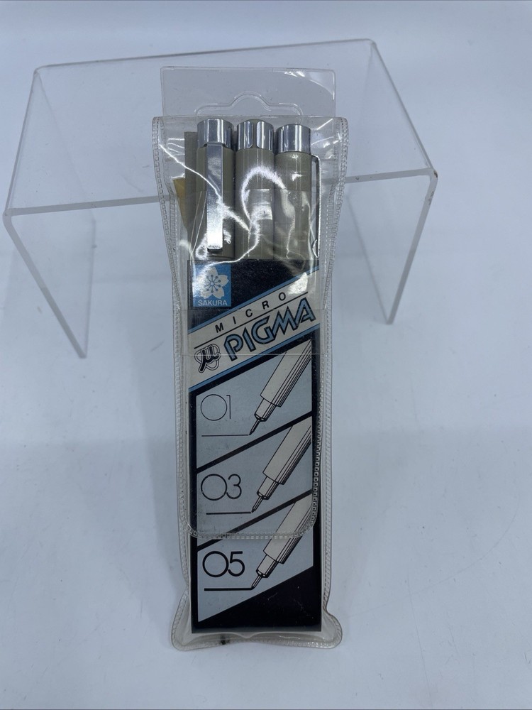 Pigma Micron Pens Assorted 3/Pkg-Black No. XSDK-P3 Vintage