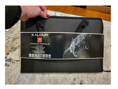 KALOUR 95-Piece Sketching and Drawing Art Set with 3-color Sketch Book and Pa…