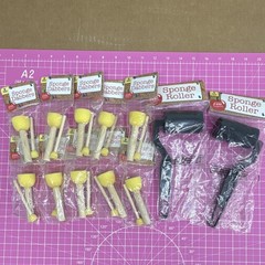 Horizon Group USA Sponge Dabbers & Sponge Roller 2 Pack Art Painting Tools