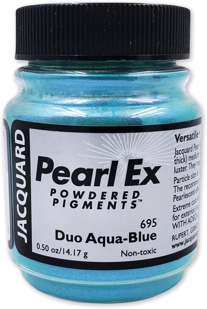 Pearl Ex Pigment Powder 0.5 Oz Duo Aqua/Blue – Loose Mica Powder for Epoxy Resin