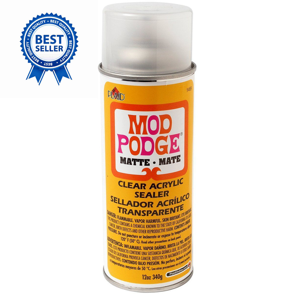 Mod Podge – 1469 Clear Acrylic Sealer, 12 ounce, 12 Ounce (Pack of 1), Matte