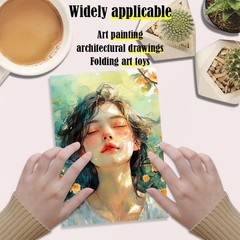 A4 printing paper – 100 sheets – Size 8.3 x 11.7 inches – Matte/Glossy – White