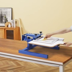 VEVOR Screen Printing Machine, 1 Color 1 Station Silk White