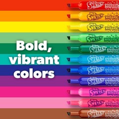 Scented Washable Markers, Chisel Tip Marker, Assorted Colors, 36 Count