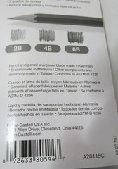 6 PENCILS- 2 ART SETS FABER CASTELL 9000 GRAPHITE ARTIST DRAWING PENCIL 2B 4B 6B